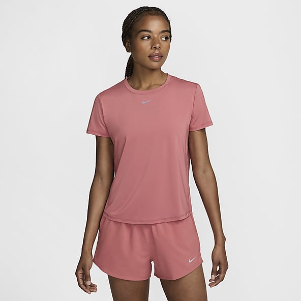 Nike pink top ladies shop